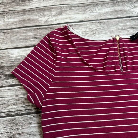 The Limited Women's A Line Fit and Flare Dress XST XS Extra Small TALL Burgundy - Picture 5 of 14